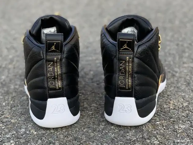 Rep MAX Jordan 12 Black Air AO6068-007 Retro 'Reptile' Gold-White Metallic 0529